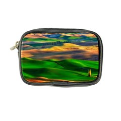 Grassland Nature Palouse Green Field Hill Sky Butte Coin Purse by Bakwanart