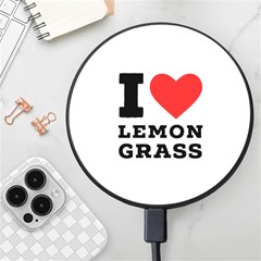 I Love Lemon Grass Wireless Fast Charger(black) by ilovewhateva