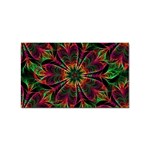 Multicolored Flower Mandala Wallpaper Kaleidoscope Pattern Sticker (Rectangular) Front