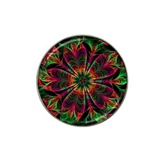 Multicolored Flower Mandala Wallpaper Kaleidoscope Pattern Hat Clip Ball Marker (4 Pack) by 99art