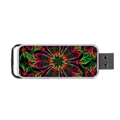 Multicolored Flower Mandala Wallpaper Kaleidoscope Pattern Portable Usb Flash (one Side) by 99art