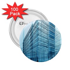 Architecture Blue Drawing Engineering City Modern Building Exterior 2 25  Buttons (100 Pack)  by 99art