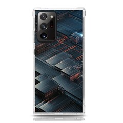 Architectural Design Abstract 3d Neon Glow Industry Samsung Galaxy Note 20 Ultra Tpu Uv Case by 99art