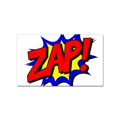 Zap Comic Book Fight Sticker (rectangular) by 99art