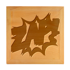 Zap Comic Book Fight Wood Photo Frame Cube by 99art