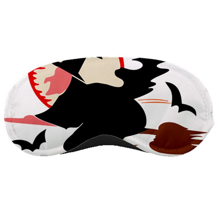 Bat Broom Broomstick Sleeping Mask