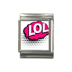 Lol-acronym-laugh-out-loud-laughing Italian Charm (13mm) by 99art