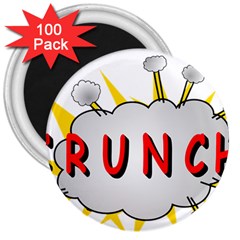 Comic-noise-paleness-explosion 3  Magnets (100 Pack) by 99art