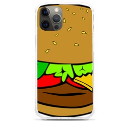 Hamburger-cheeseburger-fast-food Iphone 12 Pro Max Tpu Uv Print Case by 99art