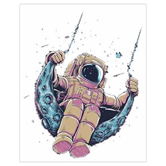 Drawing-astronaut Drawstring Bag (small) by 99art