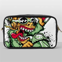 Scooter-motorcycle-graffiti Toiletries Bag (one Side) by 99art