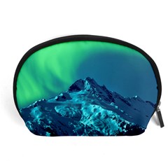 Aurora Borealis Sky Winter Snow Mountains Night Accessory Pouch (large) by B30l