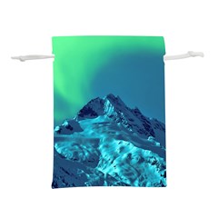 Aurora Borealis Sky Winter Snow Mountains Night Lightweight Drawstring Pouch (m) by B30l