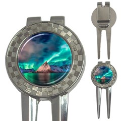 Amazing Aurora Borealis Colors 3-in-1 Golf Divots by B30l