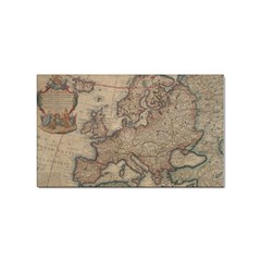 Old Vintage Classic Map Of Europe Sticker Rectangular (10 Pack) by B30l