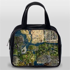 Map Illustration Gta Classic Handbag (one Side) by B30l