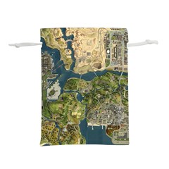 Map Illustration Gta Lightweight Drawstring Pouch (l) by B30l