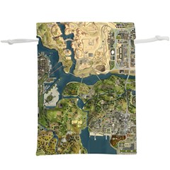 Map Illustration Gta Lightweight Drawstring Pouch (xl) by B30l