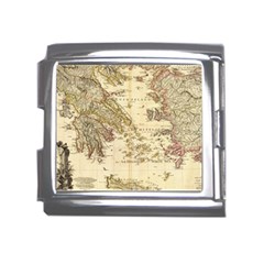 Map Of Greece Archipelago Mega Link Italian Charm (18mm) by B30l