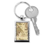 Map Of Greece Archipelago Key Chain (Rectangle) Front