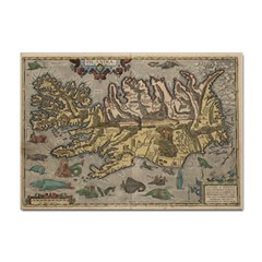 Iceland Cartography Map Renaissance Sticker A4 (100 Pack) by B30l