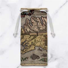 Iceland Cartography Map Renaissance Jewelry Bag by B30l