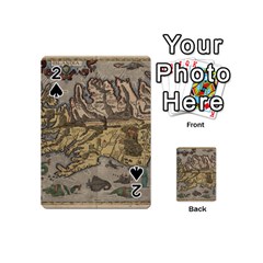 Iceland Cartography Map Renaissance Playing Cards 54 Designs (mini) by B30l