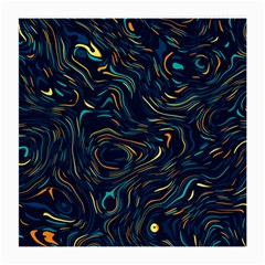 Colorful Abstract Pattern Creative Colorful Line Linear Background Medium Glasses Cloth (2 Sides) by B30l