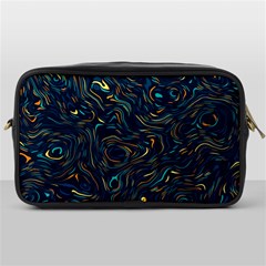 Colorful Abstract Pattern Creative Colorful Line Linear Background Toiletries Bag (one Side) by B30l