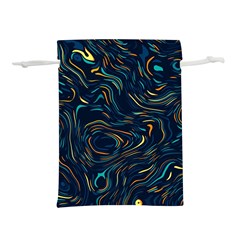 Colorful Abstract Pattern Creative Colorful Line Linear Background Lightweight Drawstring Pouch (s) by B30l