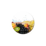 Variety Of Fruit Water Berry Food Splash Kiwi Grape Golf Ball Marker (10 pack) Front