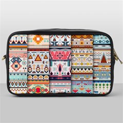 Pattern Texture Multi Colored Variation Toiletries Bag (one Side) by danenraven