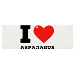 I love asparagus  Banner and Sign 6  x 2  Front