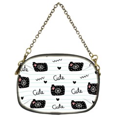 Cute Cameras Doodles Hand Drawn Chain Purse (two Sides) by Cowasu