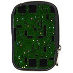 Circuit Board Conductor Tracks Compact Camera Leather Case Front