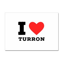 I Love Turron  Sticker A4 (100 Pack) by ilovewhateva