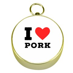 I Love Pork  Gold Compasses by ilovewhateva