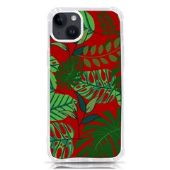 Leaves Leaf Nature Pattern Red Green Iphone 14 Plus Tpu Uv Print Case by Cowasu