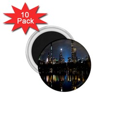 New York Night Central Park Skyscrapers Skyline 1 75  Magnets (10 Pack)  by Cowasu