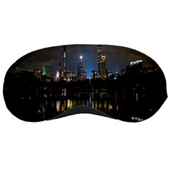 New York Night Central Park Skyscrapers Skyline Sleeping Mask by Cowasu