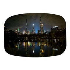 New York Night Central Park Skyscrapers Skyline Mini Square Pill Box by Cowasu