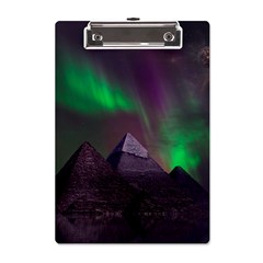 Fantasy Pyramid Mystic Space Aurora A5 Acrylic Clipboard by Cowasu