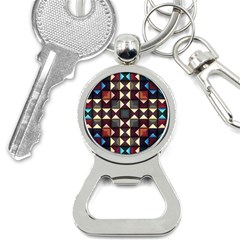 Symmetry Geometric Pattern Texture Bottle Opener Key Chain by Bangk1t