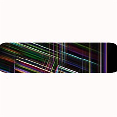 False Prismatic Black Background Large Bar Mat by Bangk1t