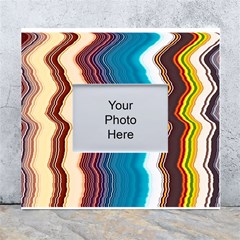 Line Vertical Lines Color Lines White Wall Photo Frame 5  X 7  by Bangk1t