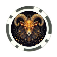 Aries Star Sign Poker Chip Card Guard (10 Pack) by Bangk1t