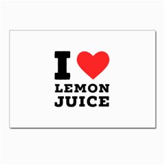 I Love Lemon Juice Postcards 5  X 7  (pkg Of 10) by ilovewhateva