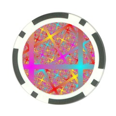 Geometric Abstract Colorful Poker Chip Card Guard (10 Pack) by Bangk1t