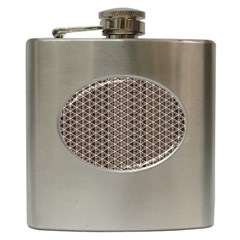 Structure Pattern Texture Hive Hip Flask (6 Oz) by Bangk1t