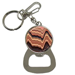 Jagged Pink Amplitude Waves Bottle Opener Key Chain by Bangk1t